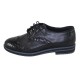 Pantofi piele naturala dama negru Nicolis lac 110706-Negru-Croco