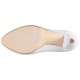 Pantofi piele naturala dama alb Nike Invest toc mediu M410-ALBox