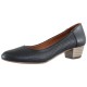 Pantofi piele naturala dama negru Orka toc mic 24-01-Negru