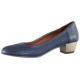 Pantofi piele naturala dama bleumarin Orka toc mic 24-28-Albastru