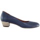 Pantofi piele naturala dama bleumarin Orka toc mic 24-28-Albastru