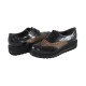 Pantofi piele naturala dama negru Agressione Perla-V5-BlackGold