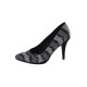 Pantofi dama negru multicolor Marco Tozzi toc inalt 2-22436-26-098-Black-Comb