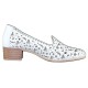 Pantofi piele naturala dama alb Dogati shoes toc mediu 770-02-Alb