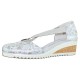 Pantofi piele naturala dama argintiu Remonte toc mediu D5502-42-Silver-combination