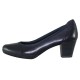 Pantofi piele naturala dama bleumarin Marco Tozzi toc mediu 2-22418-33-892-Navy-Antic