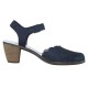 Pantofi piele naturala dama bleumarin Rieker toc mediu 40972-14-Blue