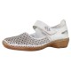 Pantofi piele naturala dama gri Rieker relax confort 413G8-62-Grey
