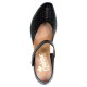 Pantofi piele naturala dama negru Rieker toc mic 43795-01-Black