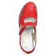 Pantofi piele naturala dama rosu Rieker toc mediu 40974-33-Red