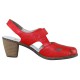 Pantofi piele naturala dama rosu Rieker toc mediu 40974-33-Red