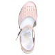 Pantofi piele naturala dama roz Rieker toc mediu 40989-31-Rosa