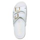 Papuci piele naturala dama alb Sanital Light medicinali 1364-White