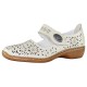 Pantofi piele naturala dama bej Rieker relax confort ortopedic 41335-80-Weiss