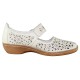 Pantofi piele naturala dama bej Rieker relax confort ortopedic 41335-80-Weiss