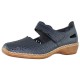 Pantofi piele naturala dama bleumarin Rieker relax confort 41399-14-Blue