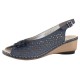 Sandale piele naturala dama bleumarin Rieker 66156-14-Blue