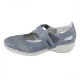 Pantofi piele naturala dama albastru Rieker relax confort 41346-12-Blue