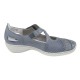 Pantofi piele naturala dama albastru Rieker relax confort 41346-12-Blue