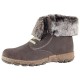 Ghete piele naturala dama maro Rieker iarna imblanite Z0120-45-Grey-combination