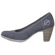 Pantofi dama albastru s.Oliver toc mediu 5-22405-20-802-Denim
