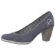 Pantofi dama albastru s.Oliver toc mediu 5-22405-20-802-Denim