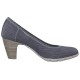 Pantofi dama albastru s.Oliver toc mediu 5-22405-20-802-Denim