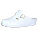 Saboti piele naturala dama alb Sanital Light medicinali 1372-White