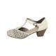 Sandale piele naturala dama alb Rieker 45066-80-White