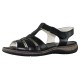 Sandale piele naturala dama negru Elvis 47738-Nero