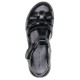 Sandale piele naturala dama negru Elvis 47738-Nero