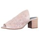 Sandale piele naturala dama roz Dogati shoes toc mediu 9020-3-375-Roz