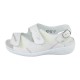 Sandale piele naturala dama alb Waldlaufer 684090-762-893-Kara-Off-White