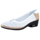 Pantofi piele naturala dama alb maro Yussi shoes toc mic 295-T-42-Alb