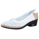 Pantofi piele naturala dama alb maro Yussi shoes toc mic 295-T-42-Alb