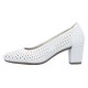 Pantofi dama alb Rieker toc mediu 41057-80-Alb