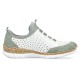Pantofi dama alb verde Rieker relax confort N4277-90-Alb-Verde