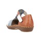 Pantofi dama albastru maro alb Rieker relax confort M1665-90-Albastru-Maro-Alb