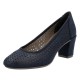 Pantofi dama albastru Rieker toc mediu 41057-14-Albastru