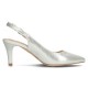 Pantofi dama argintiu Filippo toc mediu DP4499-23-SI-Argintiu