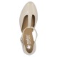 Pantofi dama bej Rieker toc mediu 41087-60-Bej