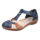 Pantofi dama bleumarin maro bej Rieker relax confort M1655-14-Bleumarin-Maro-Bej