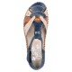 Pantofi dama bleumarin maro bej Rieker relax confort M1655-14-Bleumarin-Maro-Bej