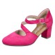 Pantofi dama fuchsia Rieker toc mediu 41080-31-Fuchsia