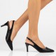 Pantofi dama negru Filippo toc mediu DP4499-23-BK-Negru