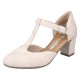 Pantofi dama roz Rieker toc mediu 41087-31-Roz