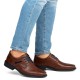 Pantofi eleganti piele naturala barbati maro Rieker relax confort B0803-24-Maro