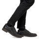 Pantofi eleganti piele naturala barbati negru Rieker relax confort 17620-00-Negru