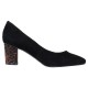 Pantofi piele intoarsa dama negru Epica toc mediu JIXQ675-DA037-P8563T-01I-Black-Goat-Suede