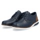 Pantofi piele naturala barbati albastru maro Rieker relax confort 14416-14-Albastru-Maro